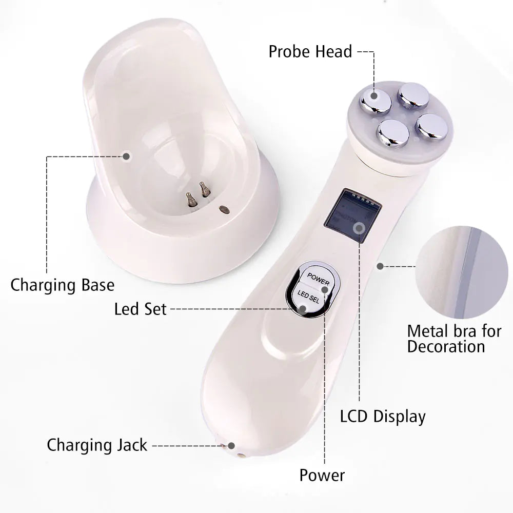 Home RF Beauty Device with LED & Microcurrent