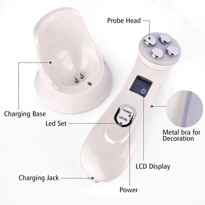 Home RF Beauty Device with LED & Microcurrent