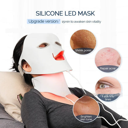 7-Color LED Silicone Face Mask